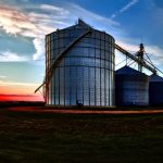 Empty Grain Silos